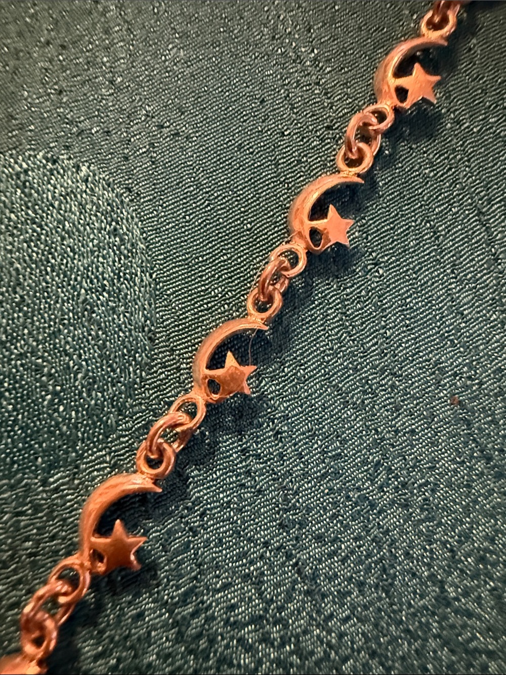 Sterling silver Moon & Star Link Bracelet